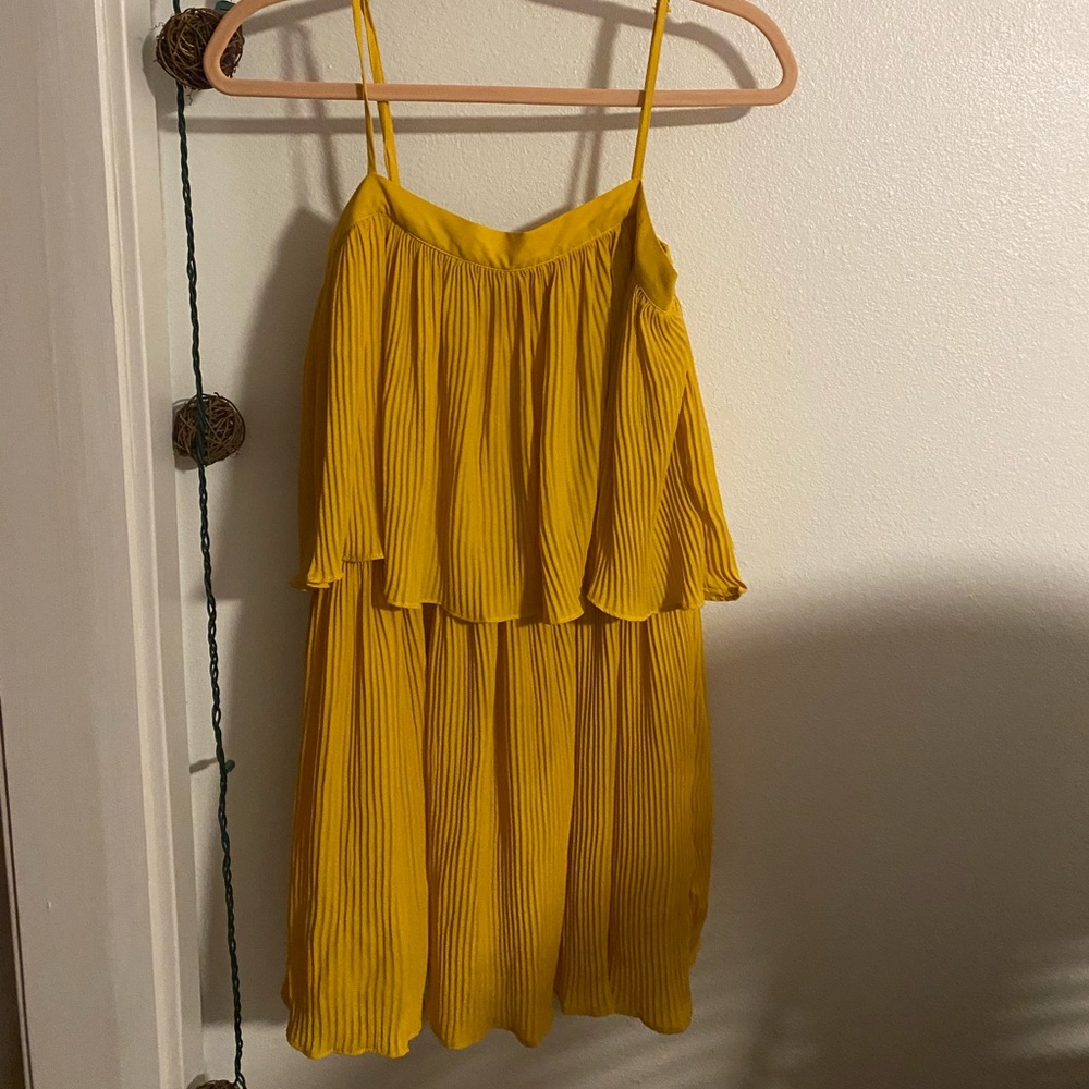 TCEC yellow dress size small